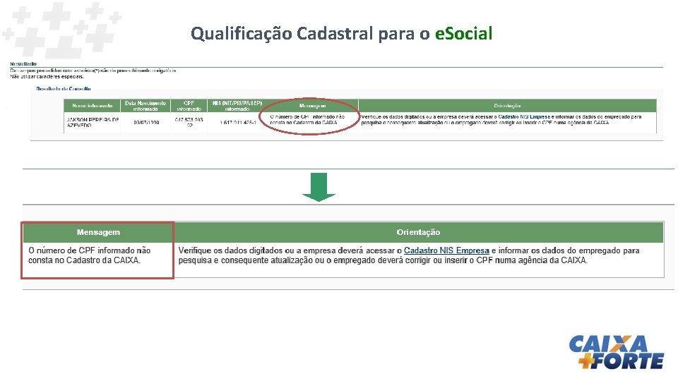 Qualificação Cadastral para o e. Social 