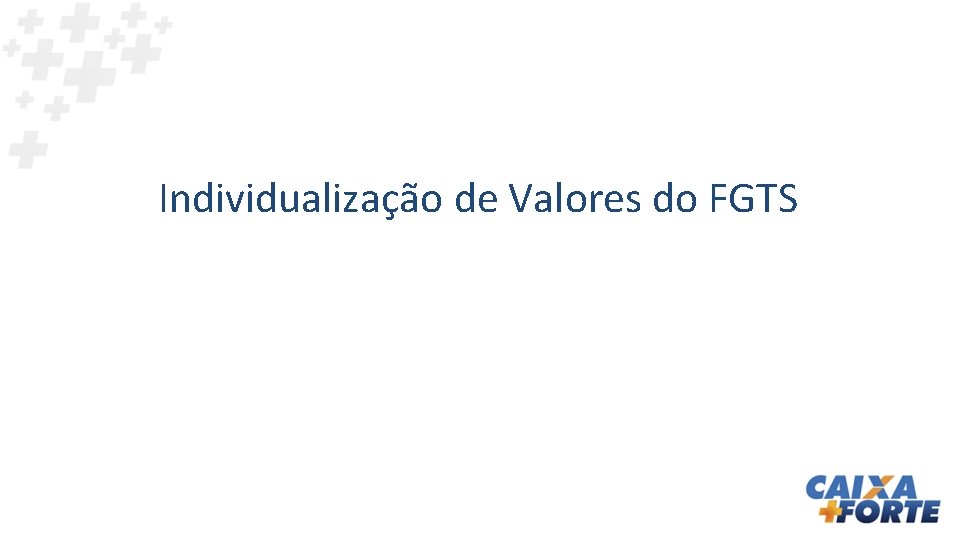 Individualização de Valores do FGTS 