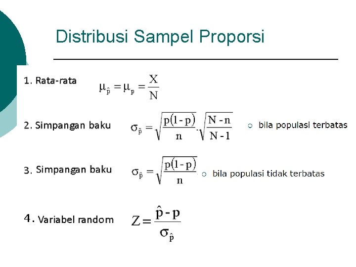 Distribusi Sampel Proporsi 