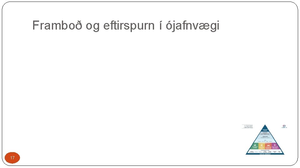 Framboð og eftirspurn í ójafnvægi 17 