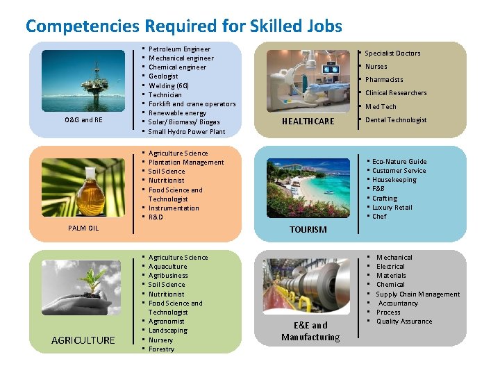 Competencies Required for Skilled Jobs O&G and RE • • • Petroleum Engineer Mechanical