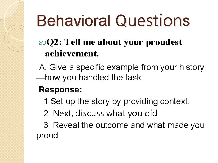 Nail The Interview with Questions 971002015 Behavioral Questions