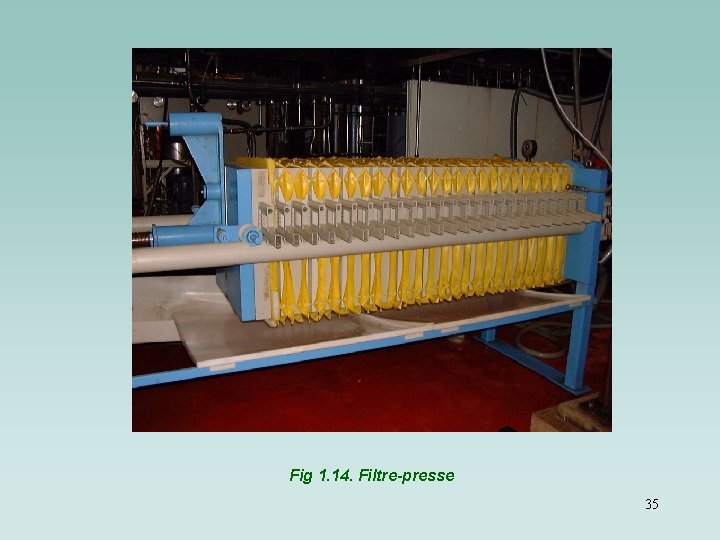 Fig 1. 14. Filtre-presse 35 Fig 1. 14. Filtre-presse 35