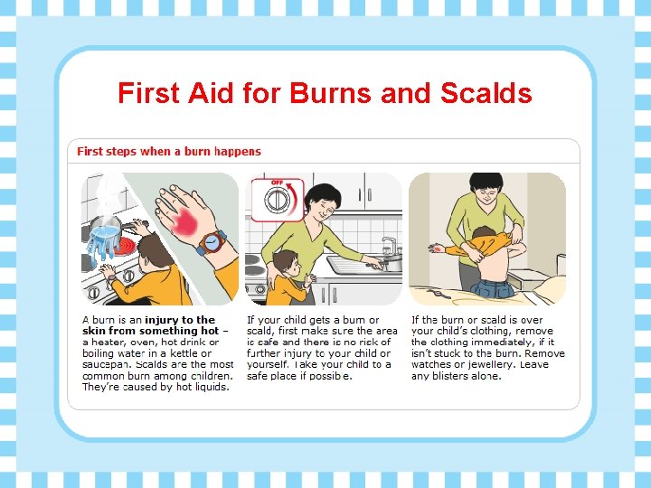 First Aid for Burns and Scalds 