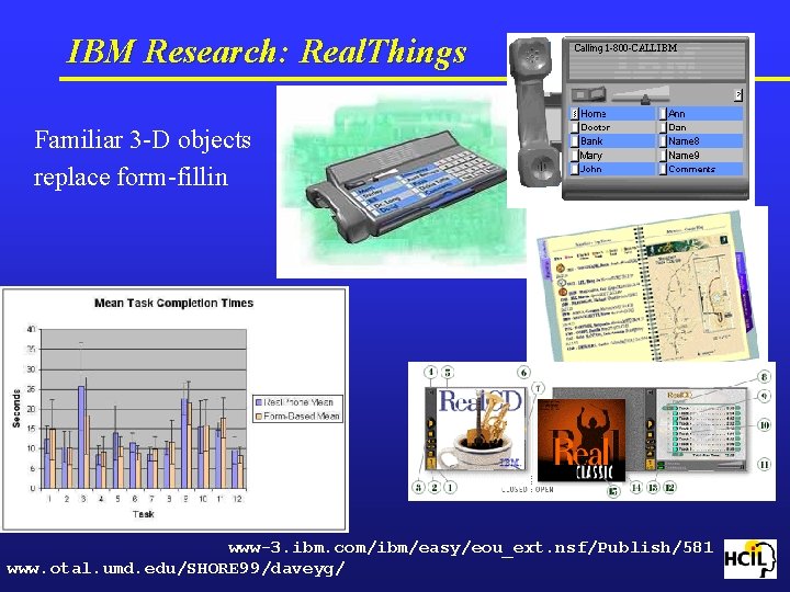 IBM Research: Real. Things Familiar 3 -D objects replace form-fillin www-3. ibm. com/ibm/easy/eou_ext. nsf/Publish/581