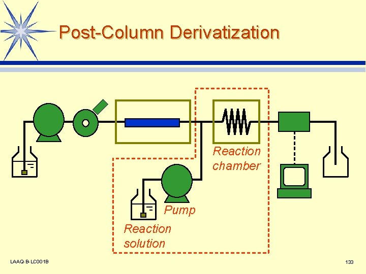 Post-Column Derivatization Reaction chamber Pump Reaction solution LAAQ-B-LC 001 B 133 