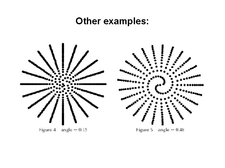 Other examples: 