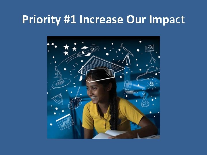 Priority #1 Increase Our Impact 