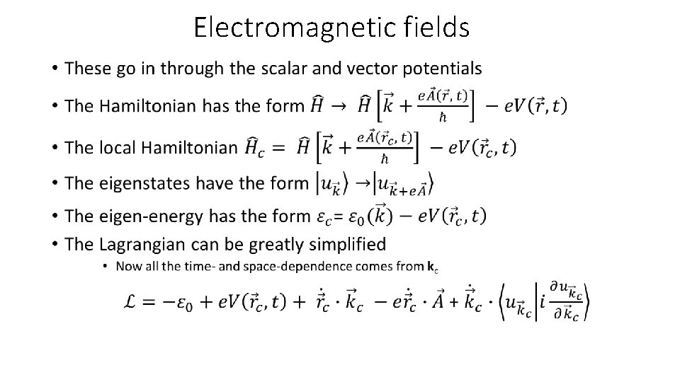 Electromagnetic fields • 
