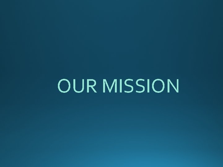 OUR MISSION 