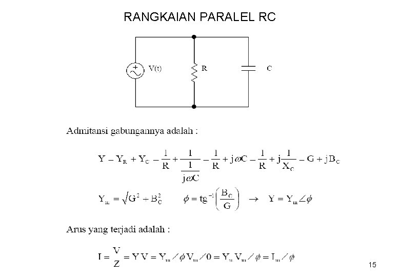 RANGKAIAN PARALEL RC 15 