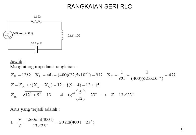 RANGKAIAN SERI RLC 18 
