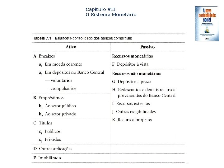 Capítulo VII O Sistema Monetário Capa da Obra 