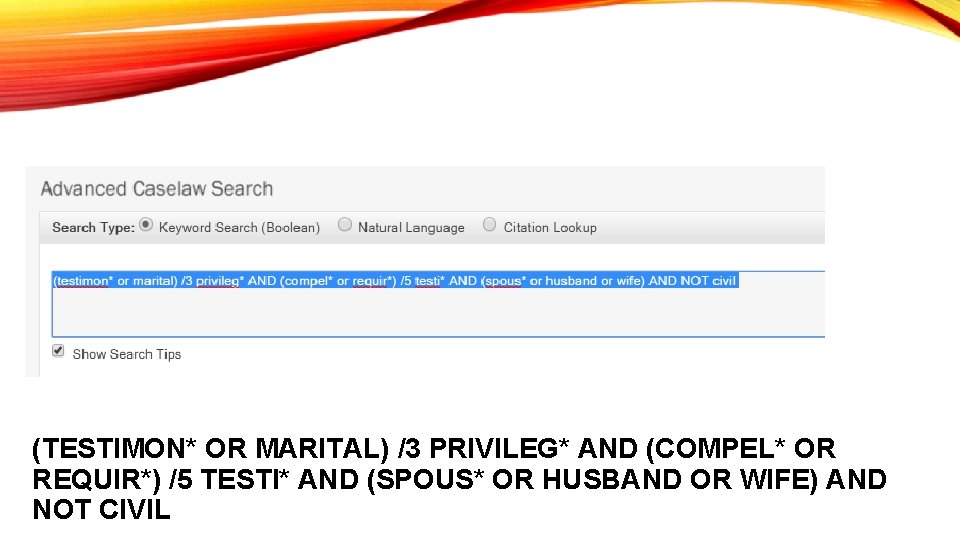 (TESTIMON* OR MARITAL) /3 PRIVILEG* AND (COMPEL* OR REQUIR*) /5 TESTI* AND (SPOUS* OR