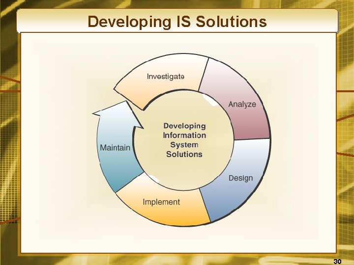 Developing IS Solutions 30 