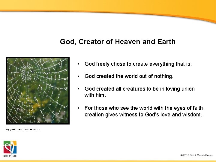 God, Creator of Heaven and Earth • God freely chose to create everything that