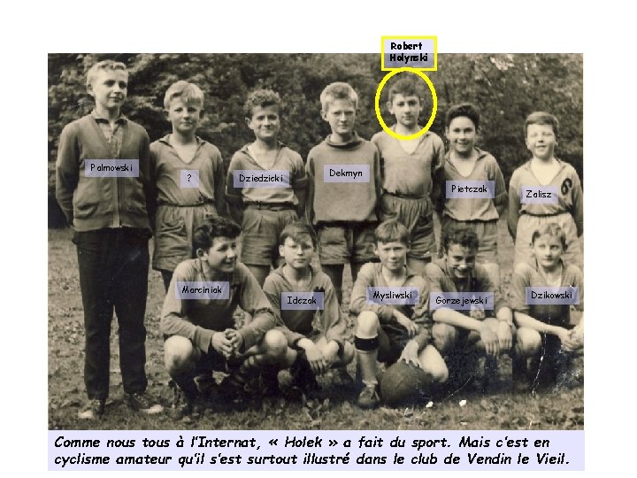 Robert Holynski Palmowski ? Marciniak Dekmyn Dziedzicki Pietczak Idczak Mysliwski Gorzejewski Zalisz Dzikowski Comme