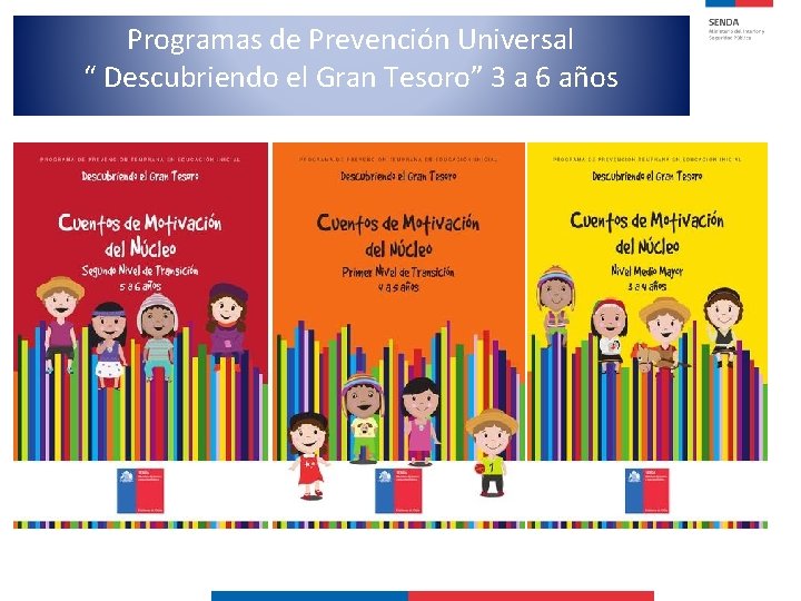 Programas de Prevención Universal “ Descubriendo el Gran Tesoro” 3 a 6 años 
