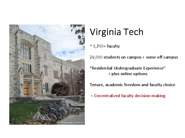 Virginia Tech ~ 3, 700+ faculty 29, 000 students on campus + some off