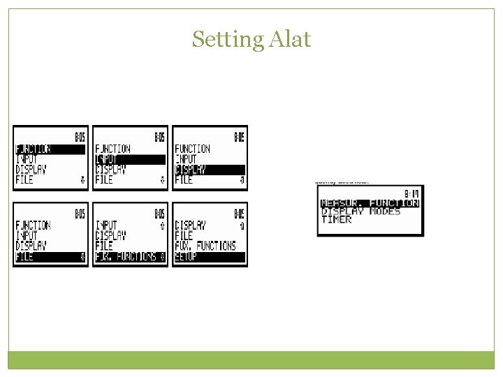 Setting Alat 