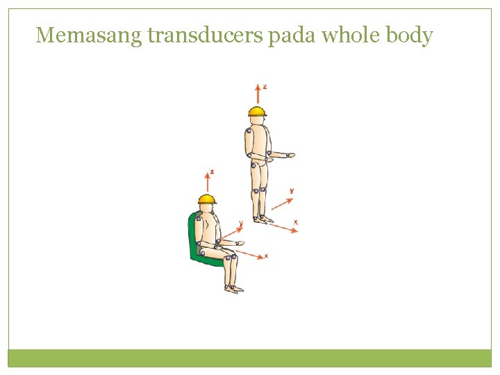Memasang transducers pada whole body 