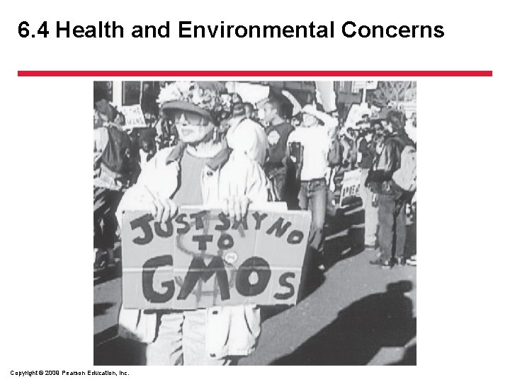 6. 4 Health and Environmental Concerns Copyright © 2009 Pearson Education, Inc. 