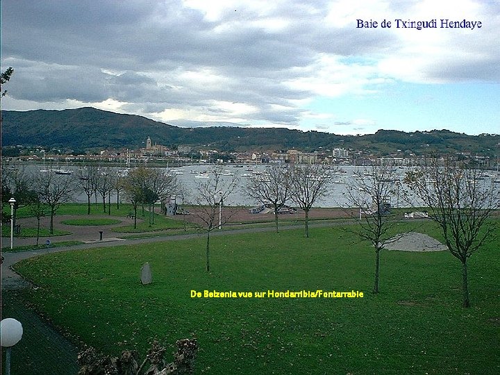 De Belzenia vue sur Hondarribia/Fontarrabie 