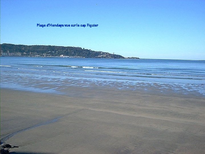 Plage d’Hendaye vue sur le cap Figuier 