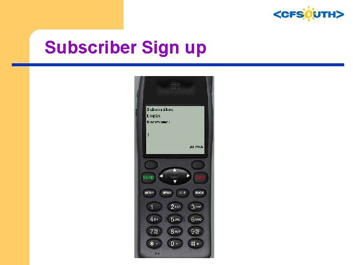 Subscriber Sign up 