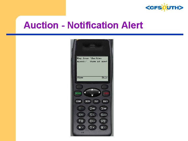 Auction - Notification Alert 