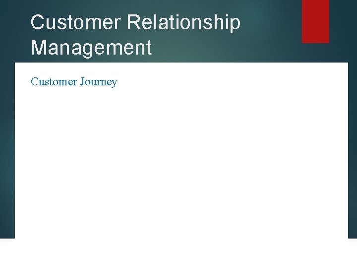 Customer Relationship Management Customer Journey 