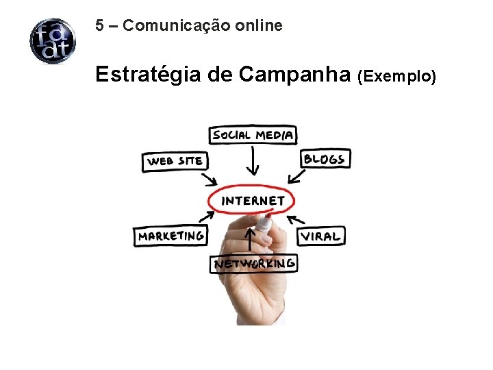 5 – Comunicação online Estratégia de Campanha (Exemplo) 