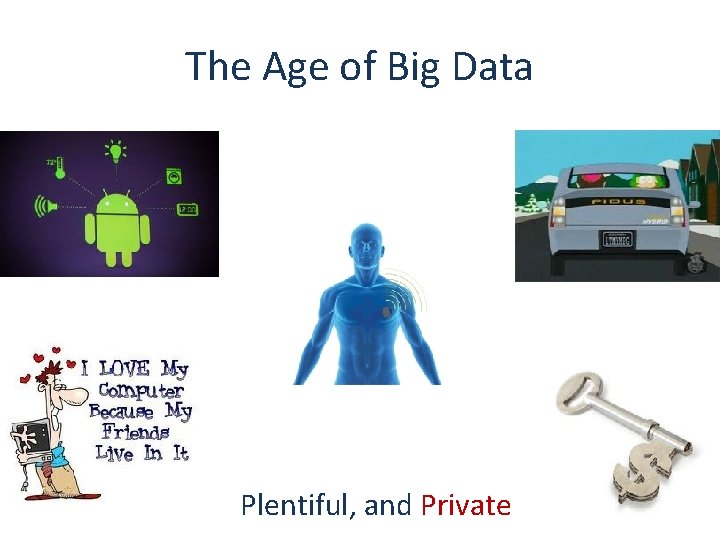 The Age of Big Data Plentiful, and Private 