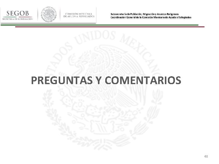 PREGUNTAS Y COMENTARIOS 48 