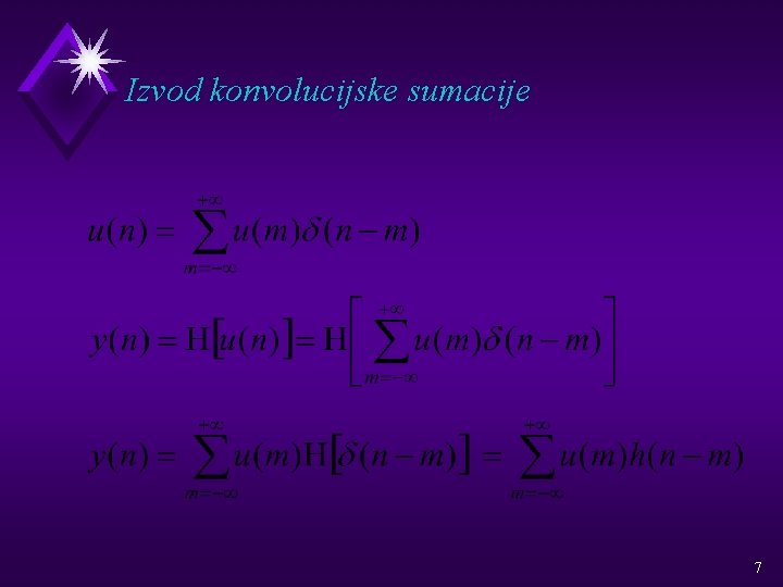 Izvod konvolucijske sumacije 7 