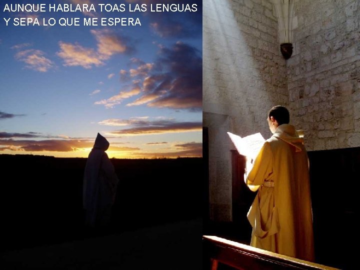 AUNQUE HABLARA TOAS LENGUAS Y SEPA LO QUE ME ESPERA 