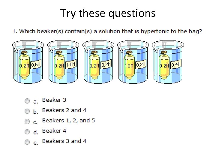 Try these questions 