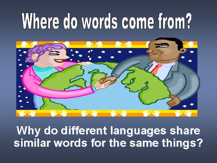 Why do different languages share similar words for the same things? 