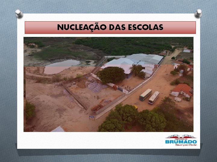 NUCLEAÇÃO DAS ESCOLAS NUCLEAÇÃO DAS ESCOLAS