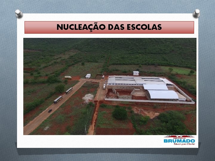 NUCLEAÇÃO DAS ESCOLAS NUCLEAÇÃO DAS ESCOLAS