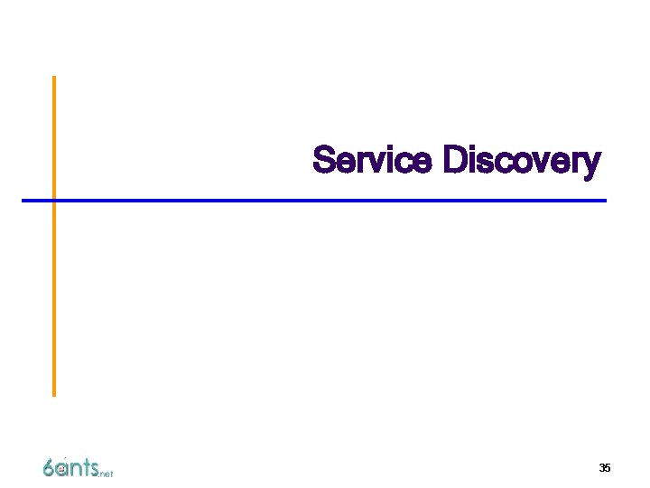 Service Discovery 35 