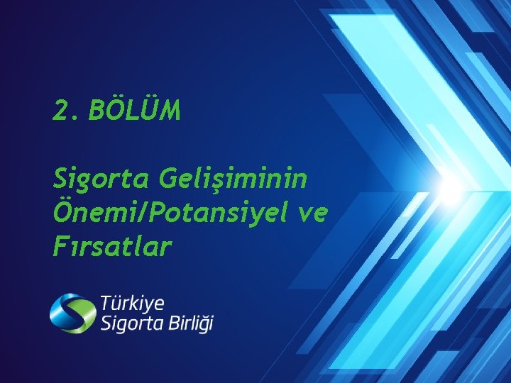 2. BÖLÜM Sigorta Gelişiminin Önemi/Potansiyel ve Fırsatlar 14 