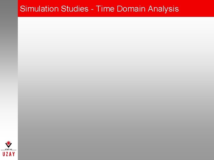 Simulation Studies - Time Domain Analysis 