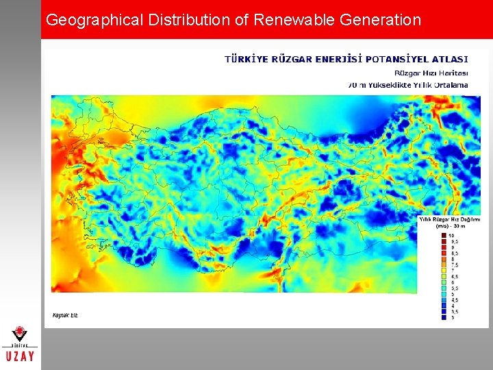 Geographical Distribution of Renewable Generation 