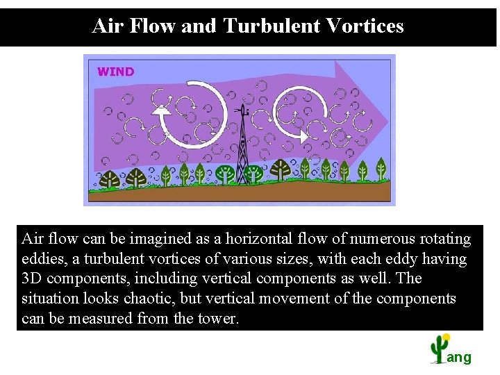 Air Flow and Turbulent Vortices Air flow can be imagined as a horizontal flow