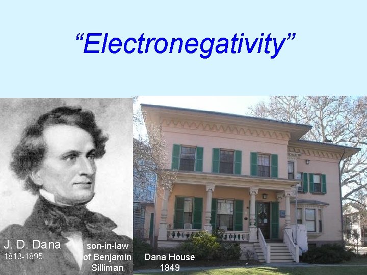 “Electronegativity” First use in English (according to O. E. D. ) 1837 J. D.