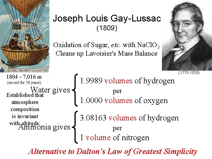 Joseph Louis Gay-Lussac (1809) Oxidation of Sugar, etc. with Na. Cl. O 3 Cleans