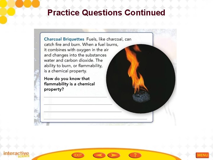 Practice Questions Continued 