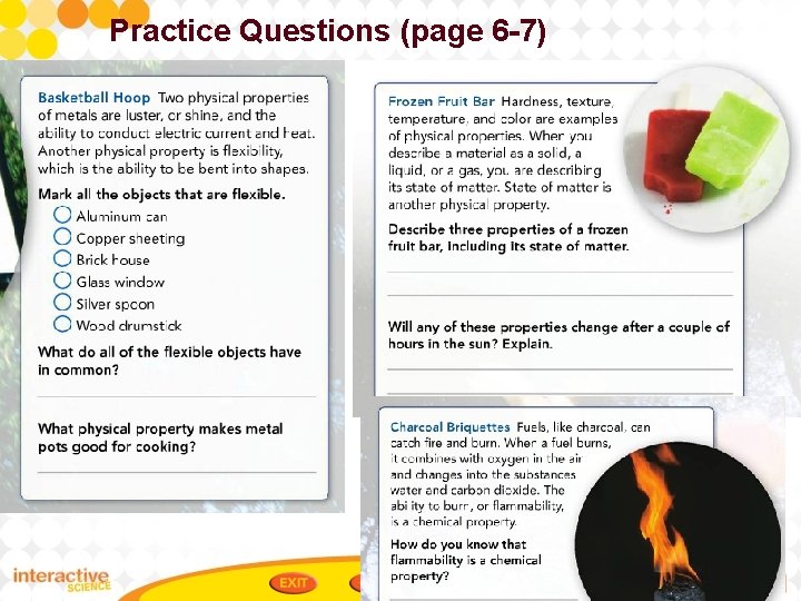 Practice Questions (page 6 -7) 