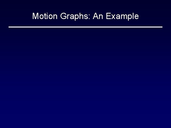Motion Graphs: An Example 